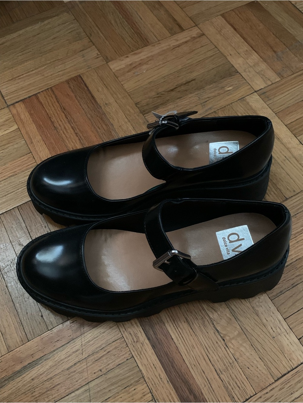 DV by Dolce Vita Black Mary Jane Platform Shoes
